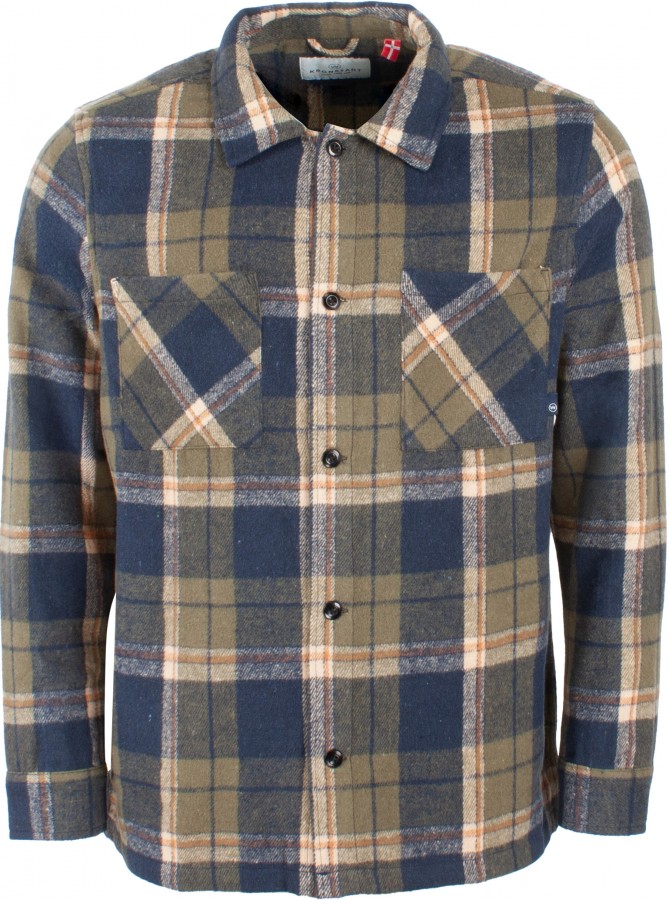 Afbeelding van KS15029 Field Check Army - Overshirt in Flanel  -  Kronstadt